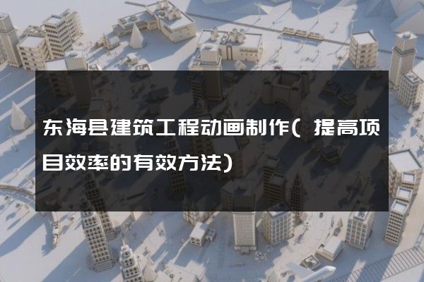 东海县建筑工程动画制作(提高项目效率的有效方法)