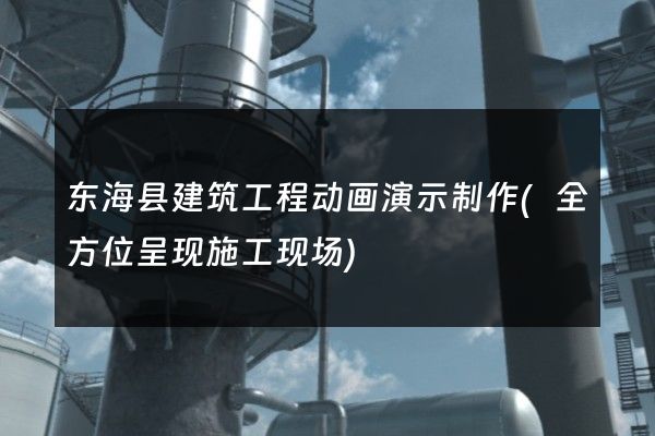 东海县建筑工程动画演示制作(全方位呈现施工现场)