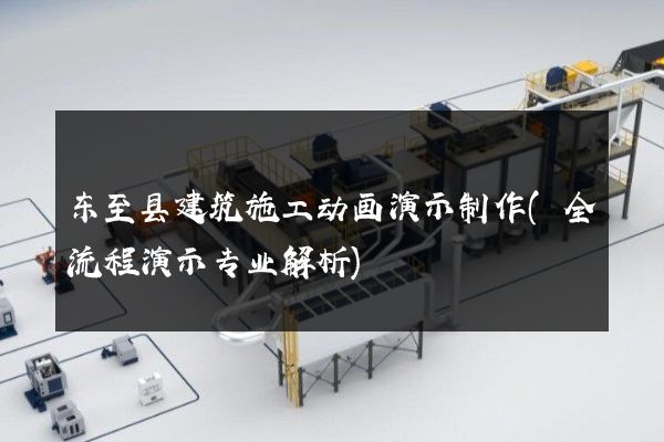 东至县建筑施工动画演示制作(全流程演示专业解析)