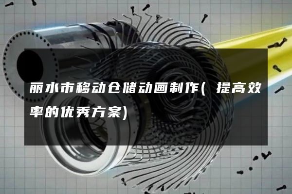 丽水市移动仓储动画制作(提高效率的优秀方案)