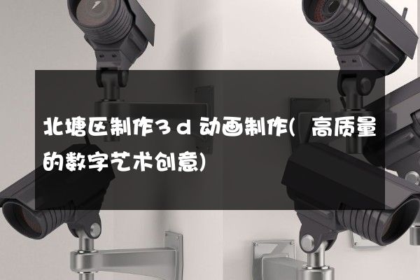 北塘区制作3d动画制作(高质量的数字艺术创意)