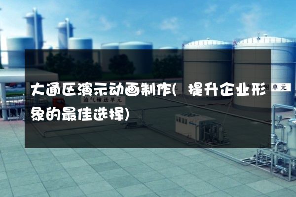 大通区演示动画制作(提升企业形象的最佳选择)