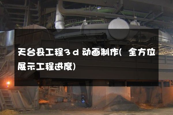 天台县工程3d动画制作(全方位展示工程进度)