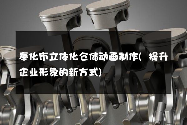 奉化市立体化仓储动画制作(提升企业形象的新方式)