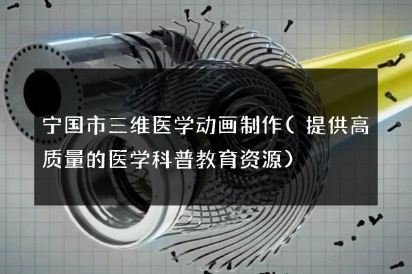 宁国市三维医学动画制作(提供高质量的医学科普教育资源)