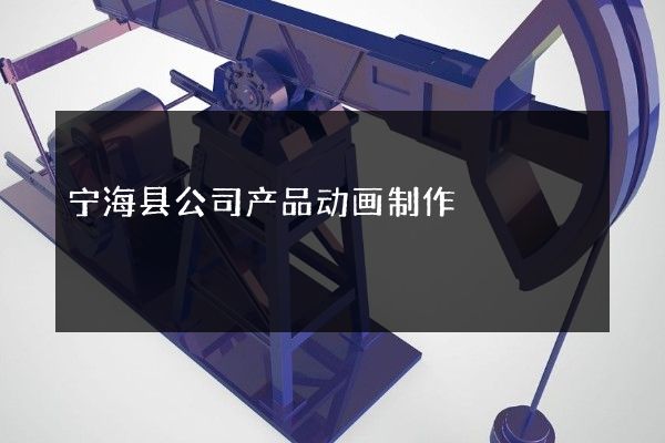 宁海县公司产品动画制作