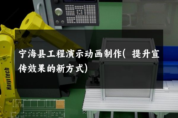 宁海县工程演示动画制作(提升宣传效果的新方式)