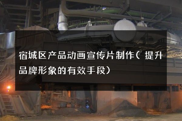 宿城区产品动画宣传片制作(提升品牌形象的有效手段)