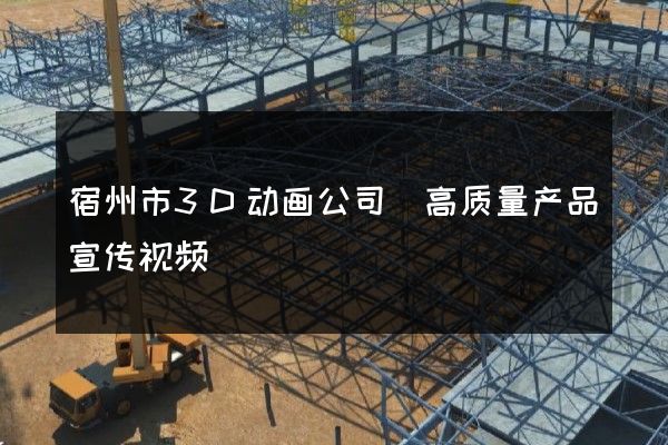 宿州市3D动画公司(高质量产品宣传视频)