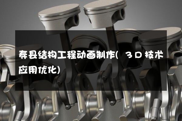 寿县结构工程动画制作(3D技术应用优化)