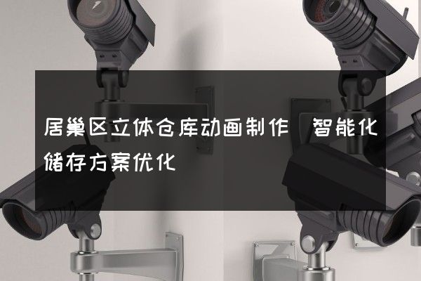 居巢区立体仓库动画制作(智能化储存方案优化)