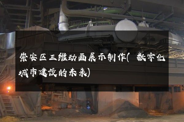 崇安区三维动画展示制作(数字化城市建设的未来)