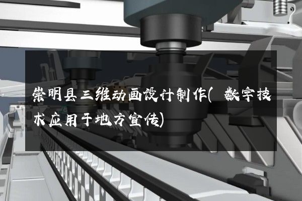 崇明县三维动画设计制作(数字技术应用于地方宣传)