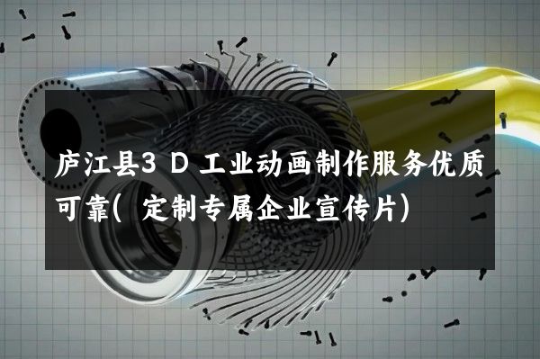 庐江县3D工业动画制作服务优质可靠(定制专属企业宣传片)