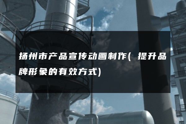 扬州市产品宣传动画制作(提升品牌形象的有效方式)