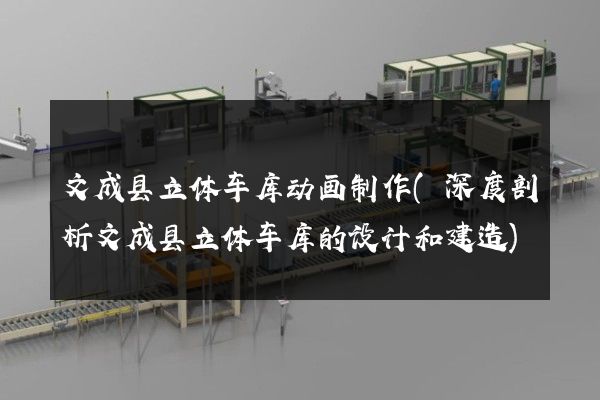 文成县立体车库动画制作(深度剖析文成县立体车库的设计和建造)