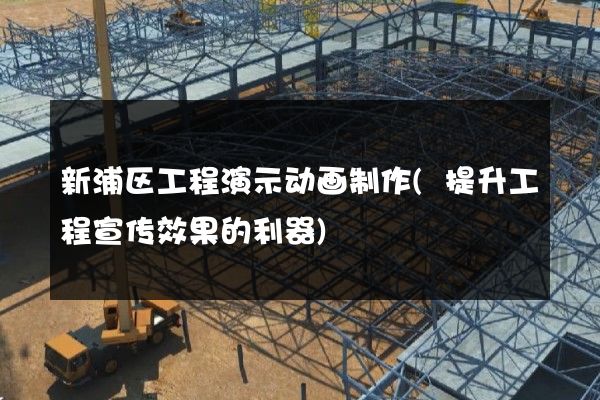 新浦区工程演示动画制作(提升工程宣传效果的利器)