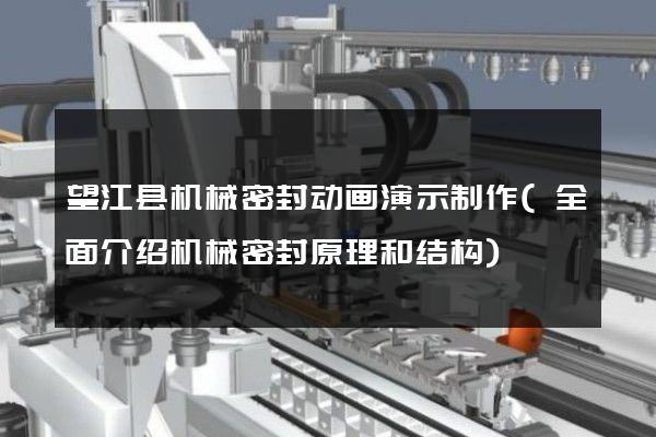 望江县机械密封动画演示制作(全面介绍机械密封原理和结构)