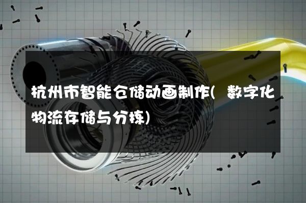 杭州市智能仓储动画制作(数字化物流存储与分拣)