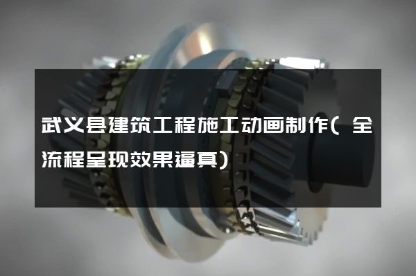 武义县建筑工程施工动画制作(全流程呈现效果逼真)