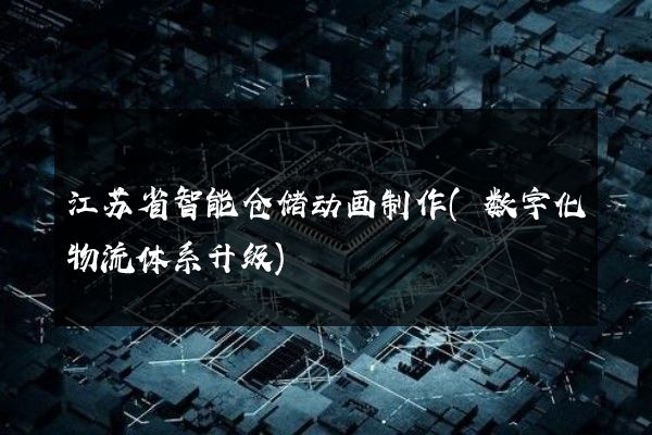 江苏省智能仓储动画制作(数字化物流体系升级)