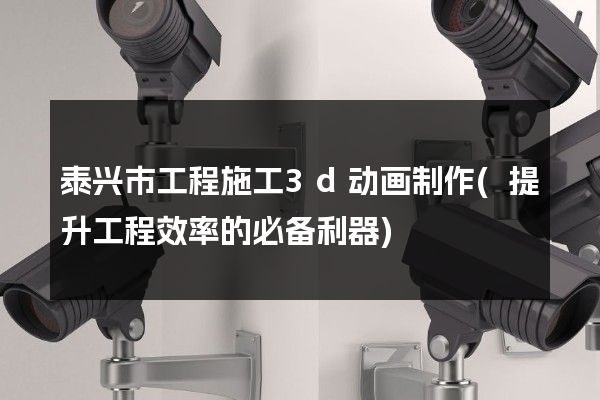 泰兴市工程施工3d动画制作(提升工程效率的必备利器)