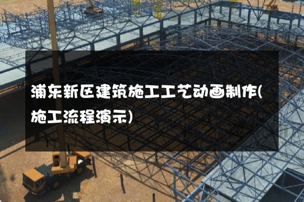 浦东新区建筑施工工艺动画制作(施工流程演示)