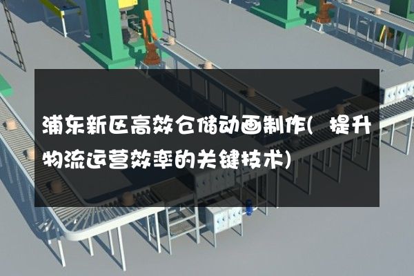 浦东新区高效仓储动画制作(提升物流运营效率的关键技术)