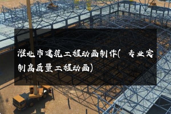 淮北市建筑工程动画制作(专业定制高质量工程动画)