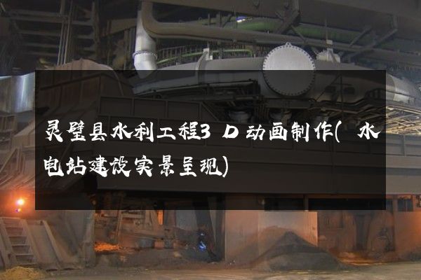 灵璧县水利工程3D动画制作(水电站建设实景呈现)