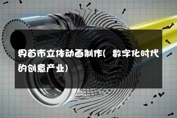 界首市立体动画制作(数字化时代的创意产业)