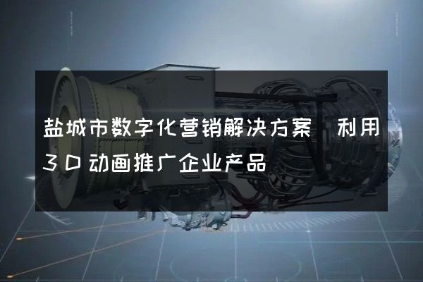 盐城市数字化营销解决方案(利用3D动画推广企业产品)