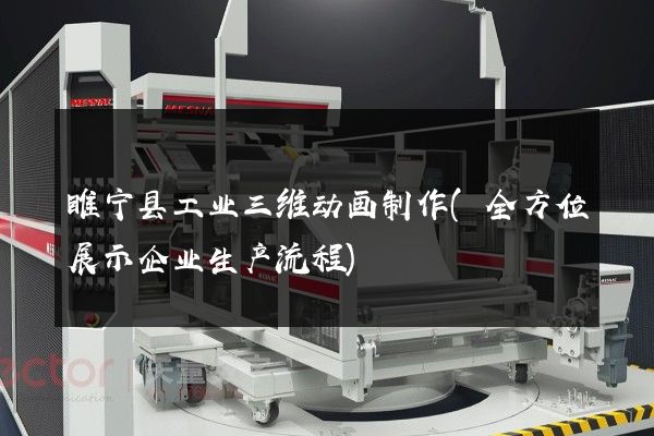 睢宁县工业三维动画制作(全方位展示企业生产流程)