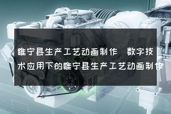 睢宁县生产工艺动画制作(数字技术应用下的睢宁县生产工艺动画制作)