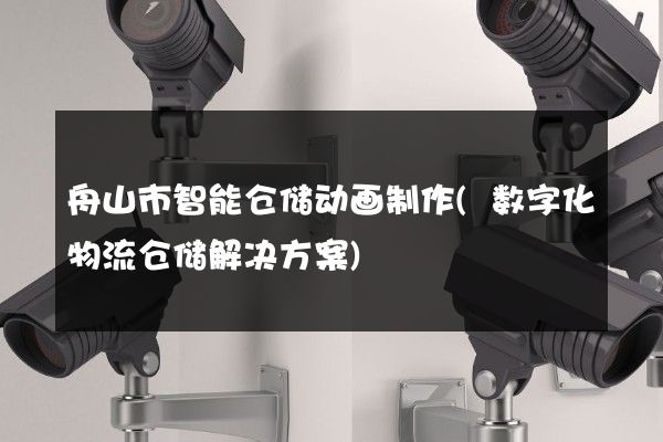 舟山市智能仓储动画制作(数字化物流仓储解决方案)