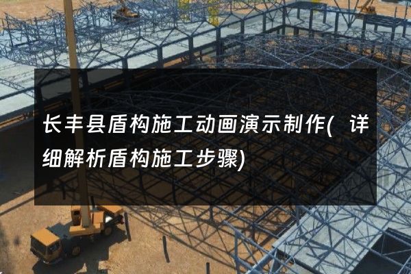 长丰县盾构施工动画演示制作(详细解析盾构施工步骤)