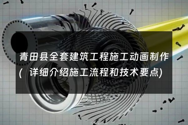 青田县全套建筑工程施工动画制作(详细介绍施工流程和技术要点)