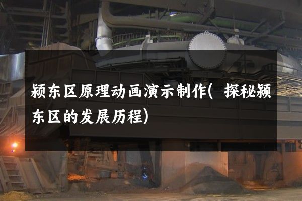 颍东区原理动画演示制作(探秘颍东区的发展历程)