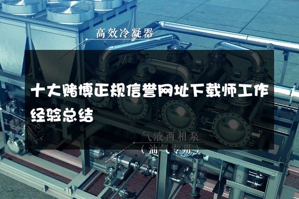 十大赌博正规信誉网址下载师工作经验总结